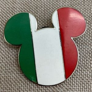 Mickey Mouse Italian Flag Mickey Ears Official Disney Trading Pin